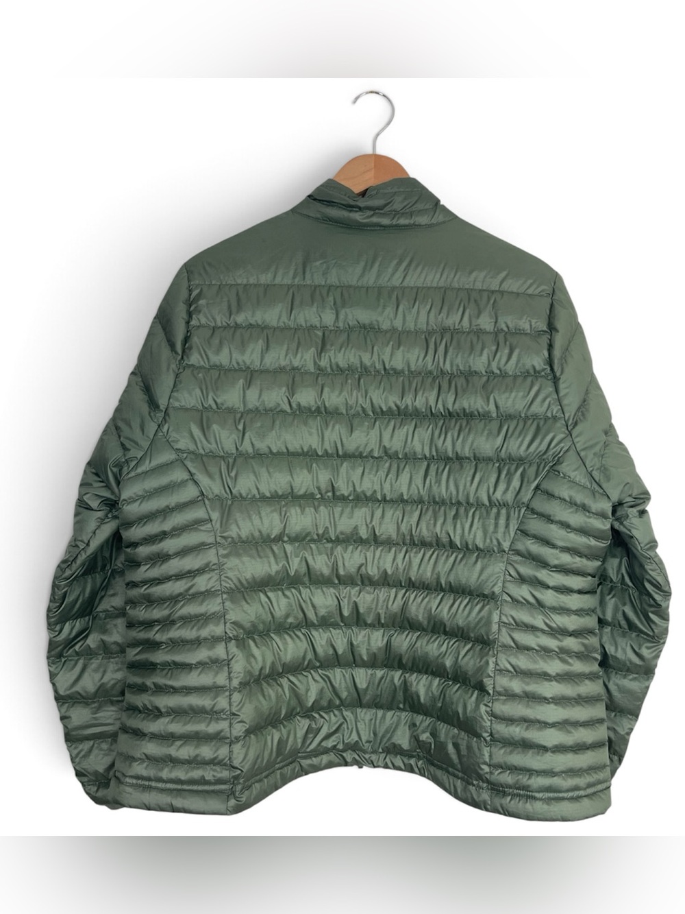 Quince Womens Lightweight Goose Down Packable Puffer Jacket Olive Green Loden XL - Picture 7 of 9